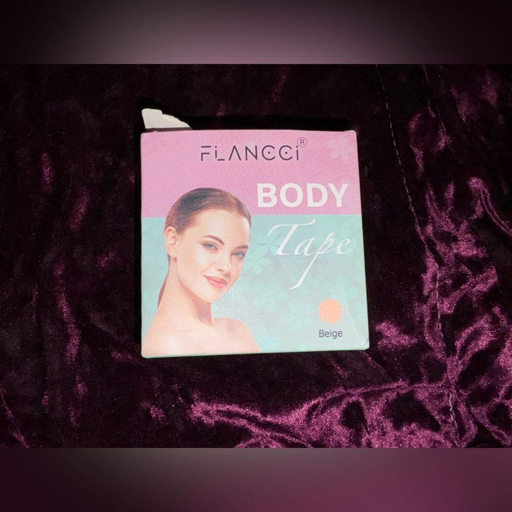 NWT Flancci Beige Body Tape With 2 Reusable Silicone Nipple Covers